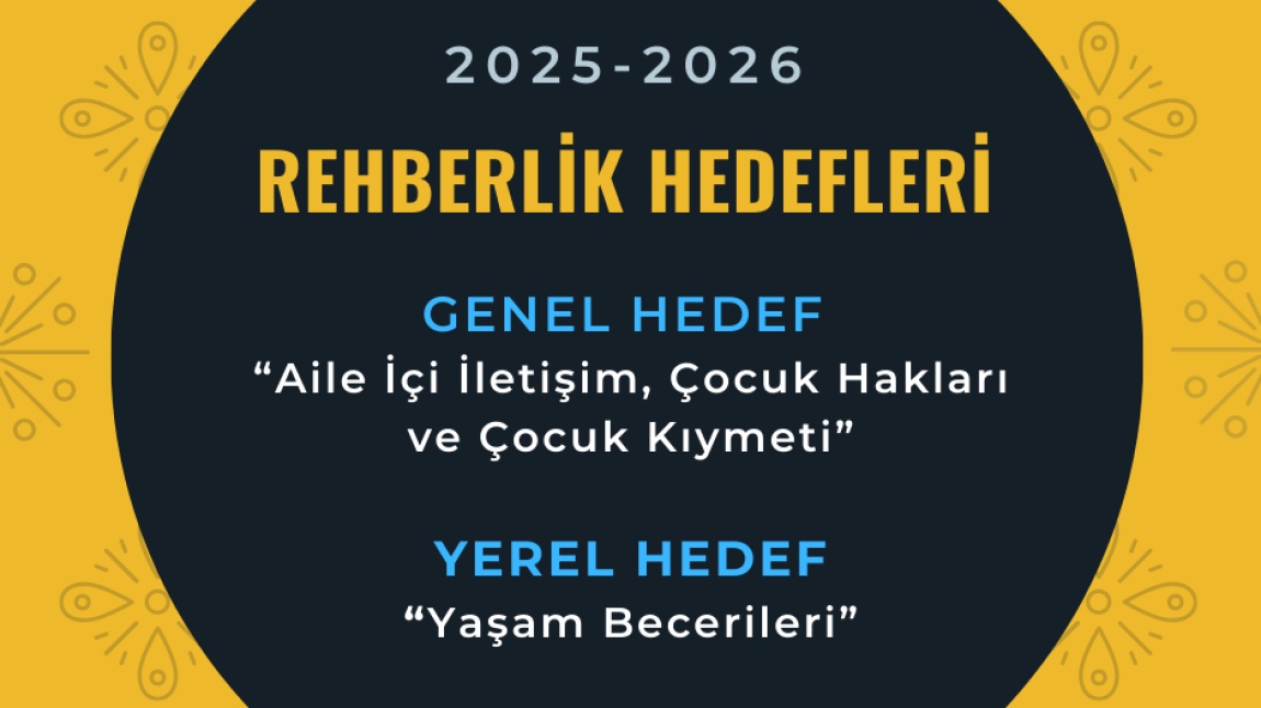 2025-2026 REHBERLİK HEDEFLERİ
